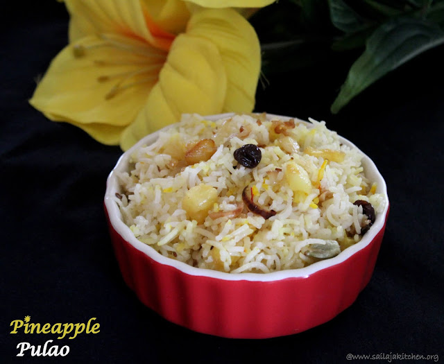 images of  Pineapple Pulao / Pineapple Rice / Ananas Pulao - Easy Rice Recipe