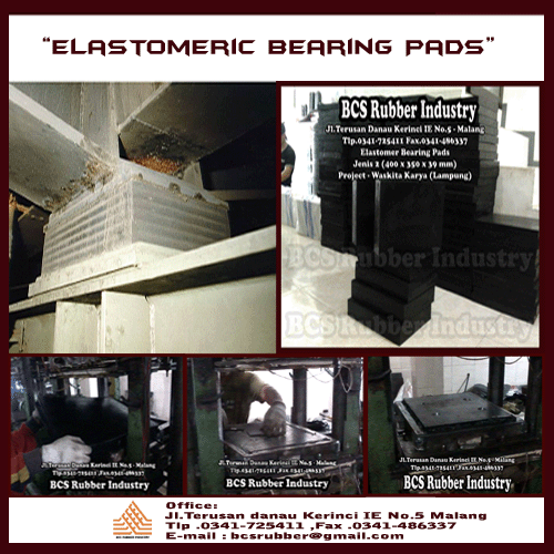 "Elastomer Bearing Pads""Bantalan Jembatan""Elastomeric Bearing Pads Laminasi"