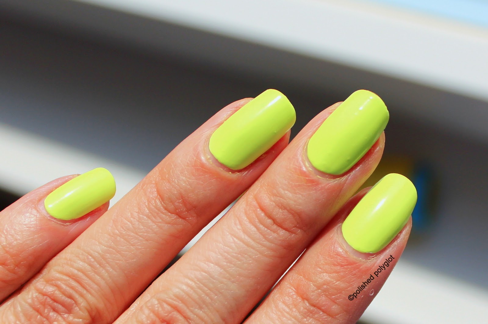 NOTD OPI Life gave me lemons from Neon collection / Polished Polyglot