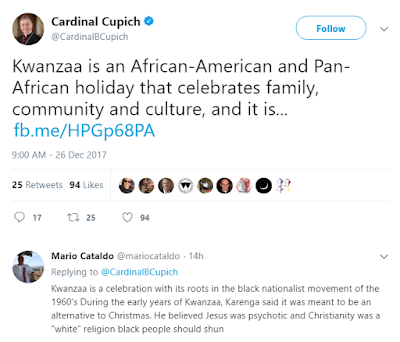 Toronto Catholic Witness Why Are Churchmen Promoting The Antichrist Holiday Of Kwanzaa