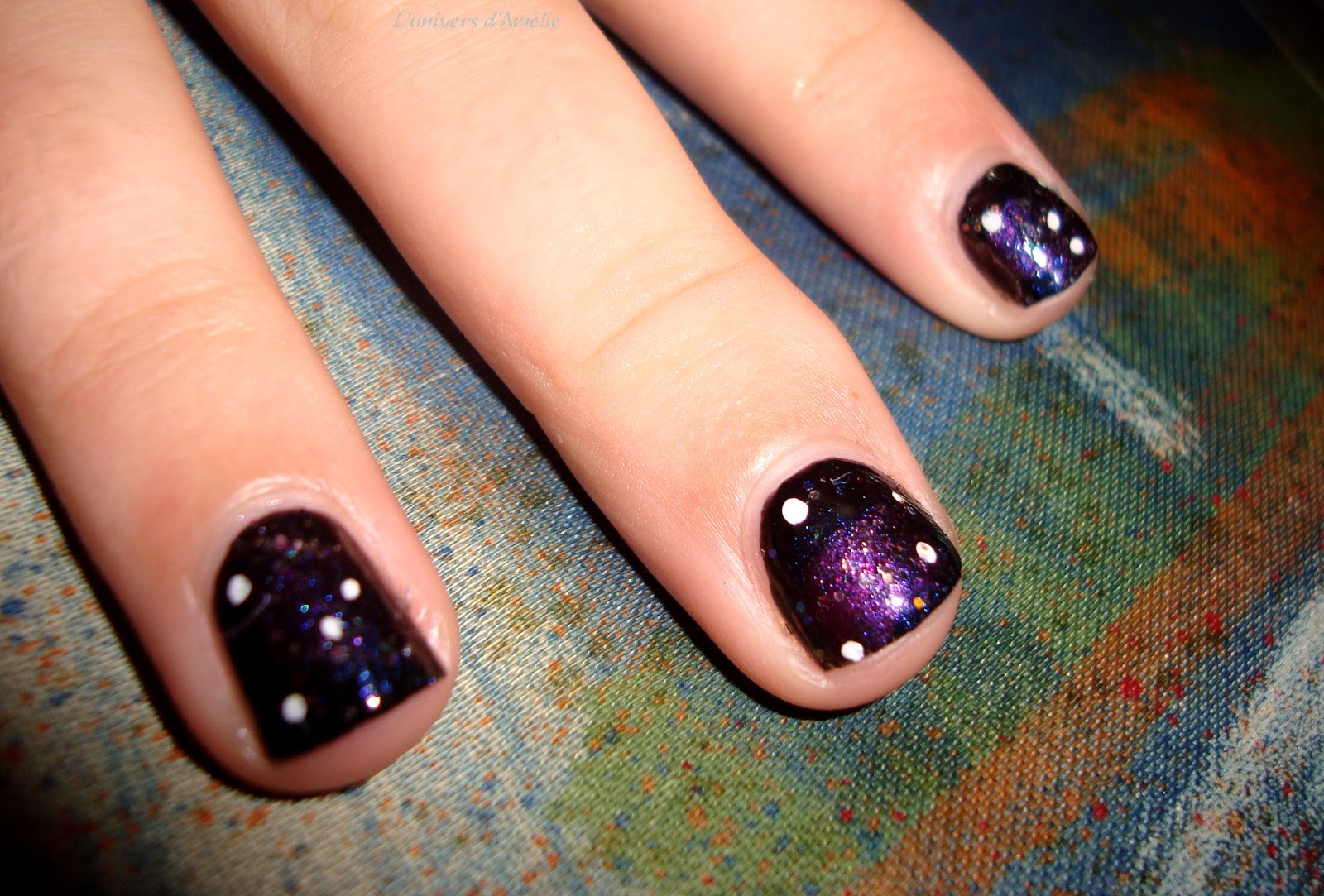 7. Purple and Blue Galaxy Nail Art Design on Tumblr - wide 2
