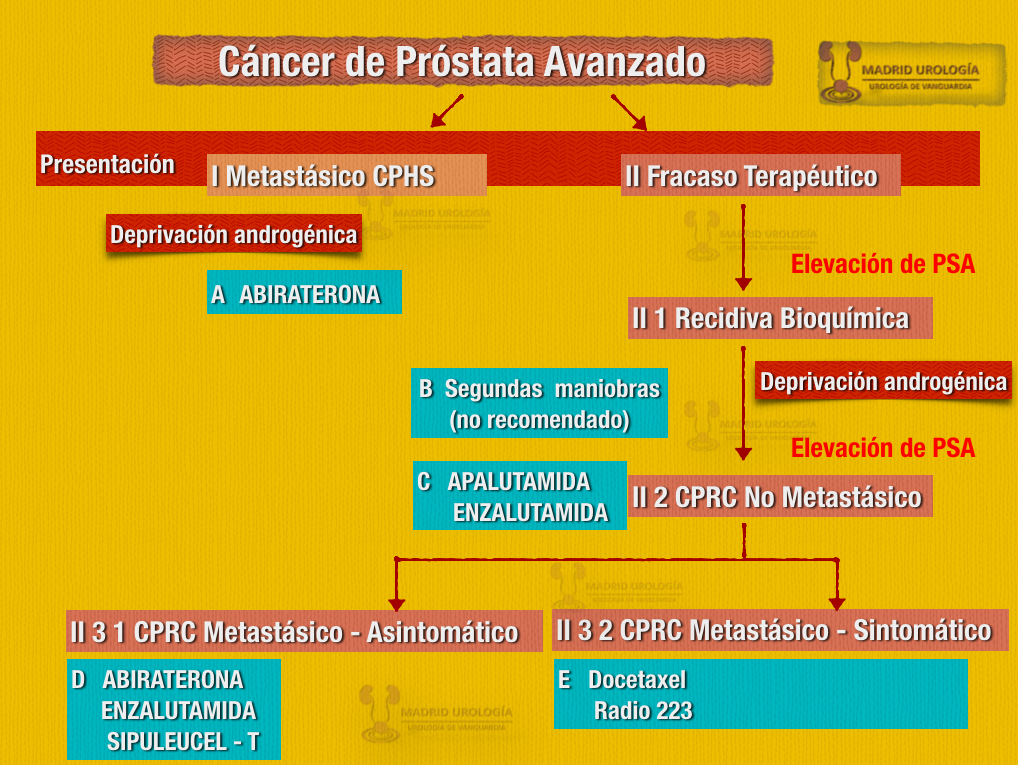 Madrid Urología CANCER DE PROSTATA AVANZADO. Parte 2. Escenario Clínico