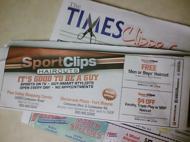 Frugal Fort Wayne: Free Haircut Coupon From Sport Clips Frugal Fort Wayne: Free Haircut Coupon From Sport Clips