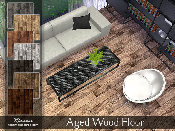 Sims 4 Ccs The Best Aged Wood Floor By Rirann