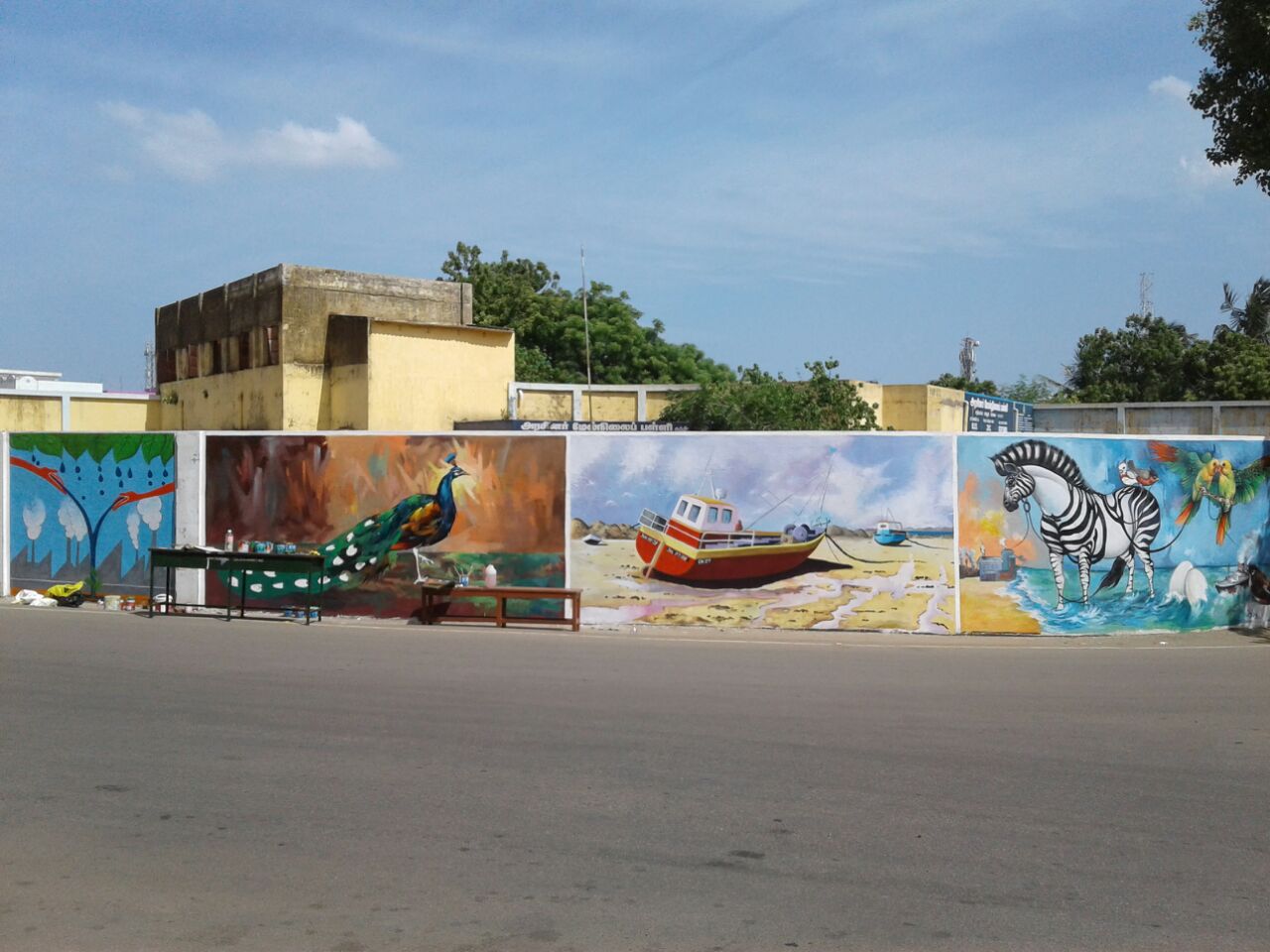 Out Door wall painting in chennai