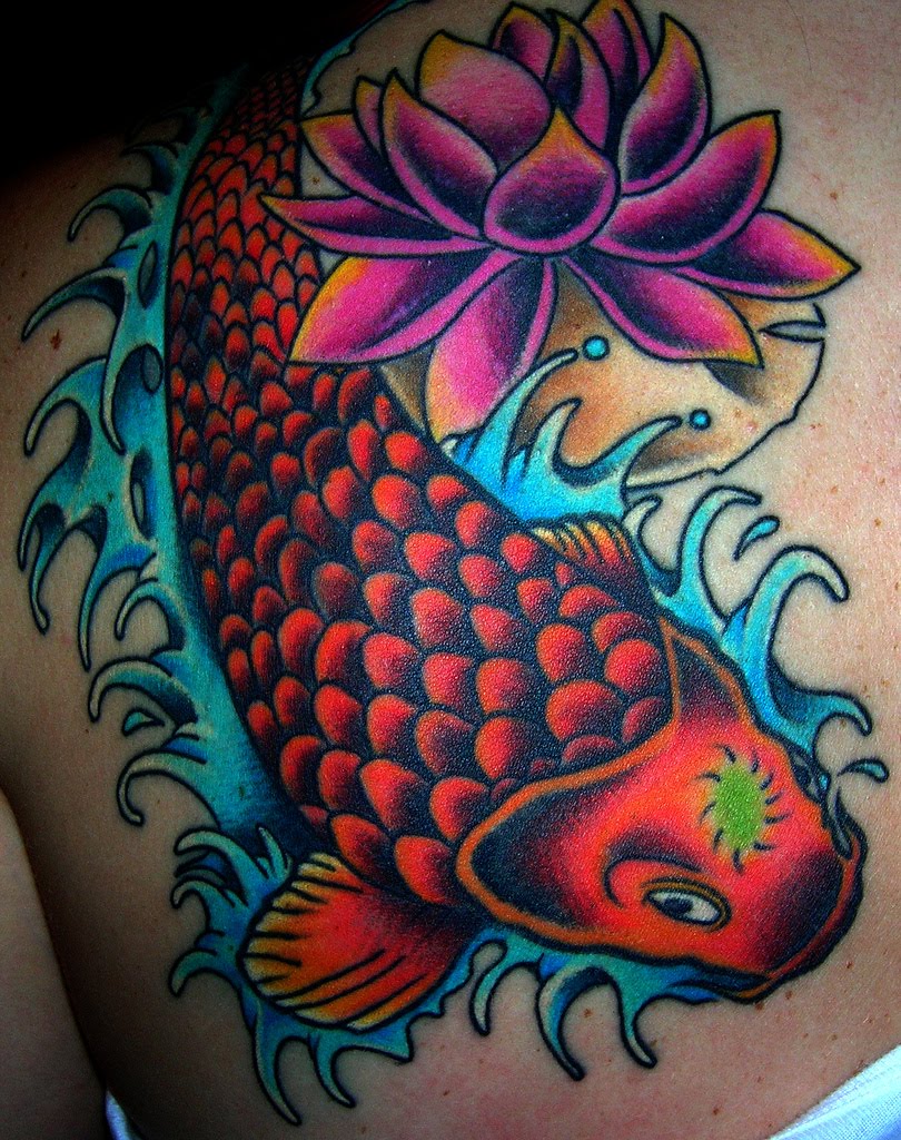 Koi Fish Tattoo Designs For Girls.
