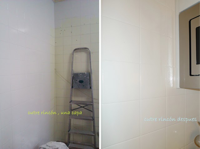 Antes y después: La cocina de Patricia después de pintar los azulejos 