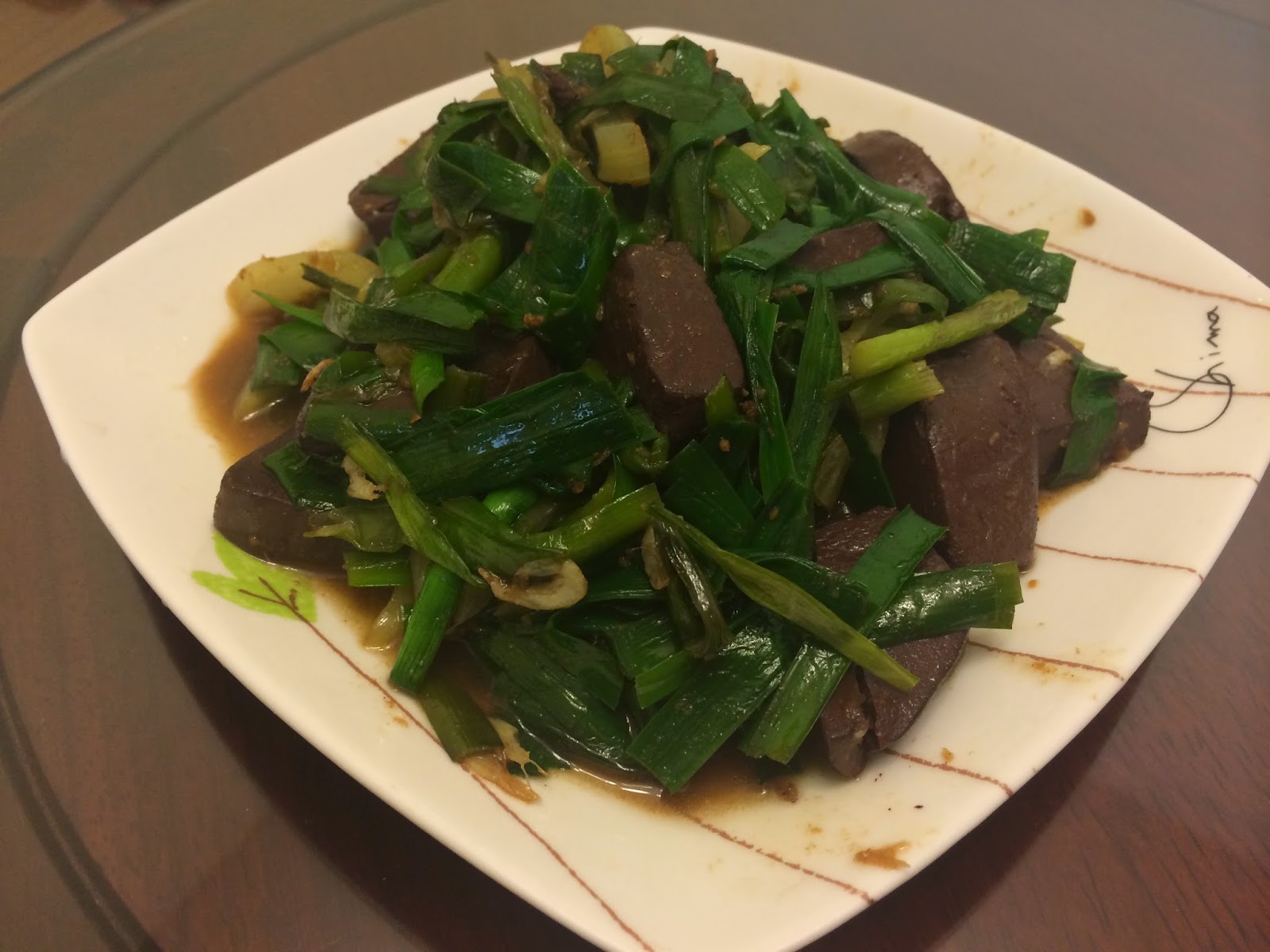 Liya小廚房 : 【豬血炒韭菜 Juxie Chao Jiucai / Stir-fried Pig Blood with Garlic ...