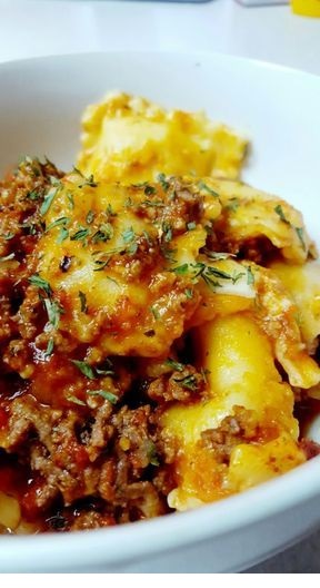 Crockpot Ravioli Casserole