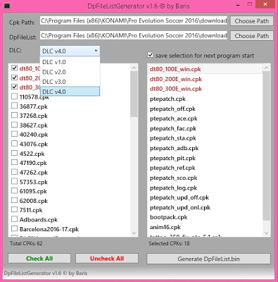 Ultigamerz Pes 2016 Dpfilelist Generator V1 6 Dlc 4 0