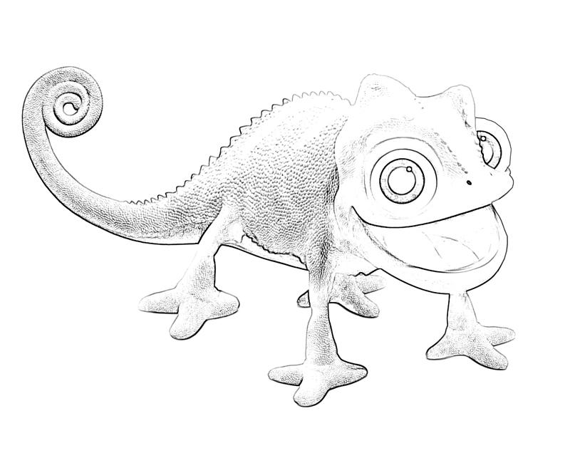 tangled pascal coloring pages - photo #21
