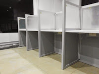 Meja Sekat Cubicle Table Knockdown - Custom Furniture Kantor Semarang