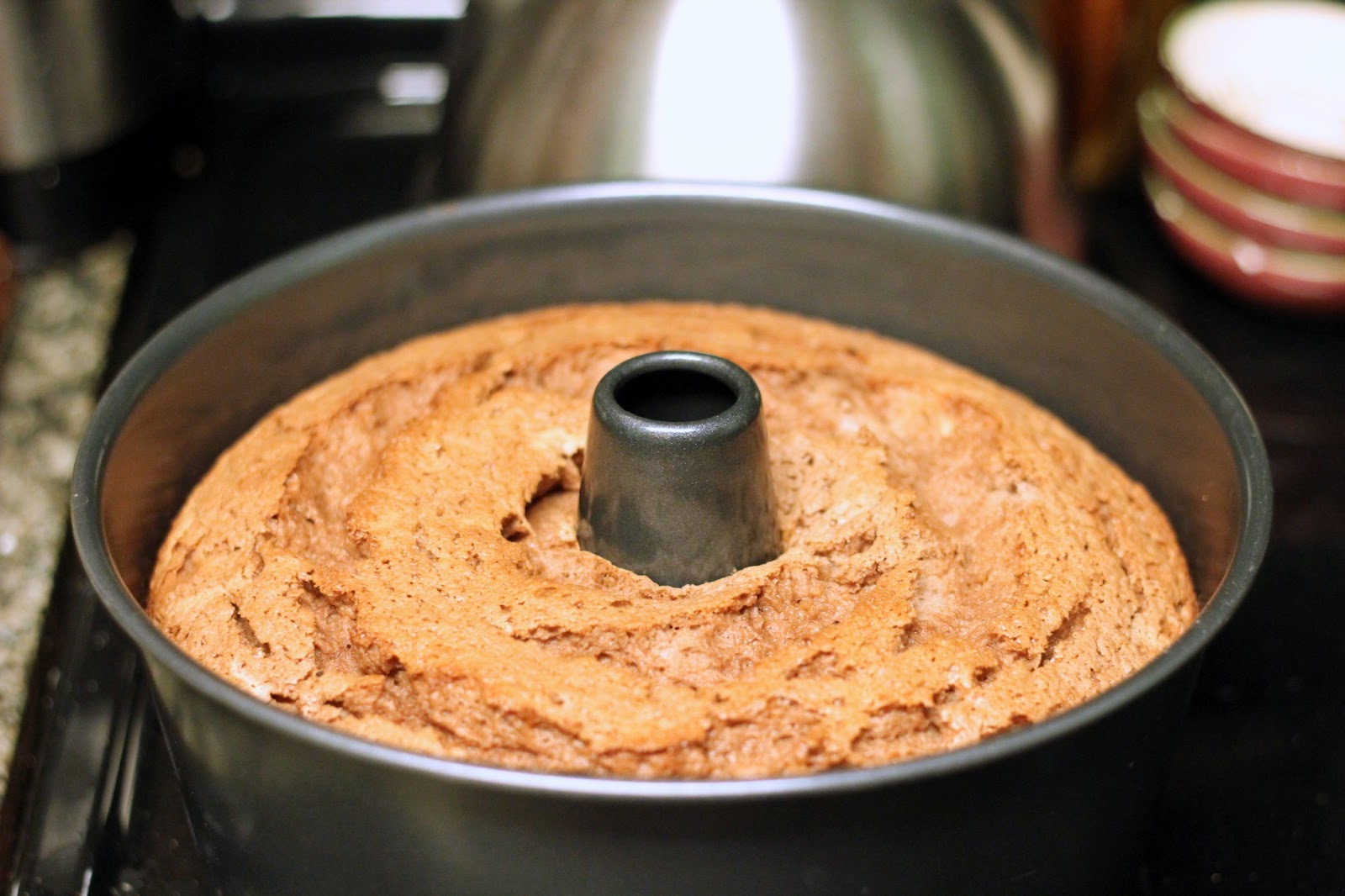 homevolution {Recipe} Chocolate Peanut Butter Angel Food Cake