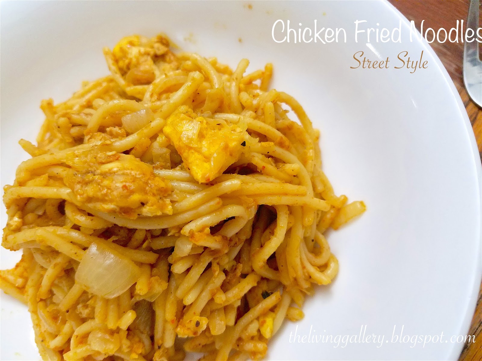 FRIED CHICKEN NOODLES (FRIED THIN SPAGHETTI) street style, without sauces