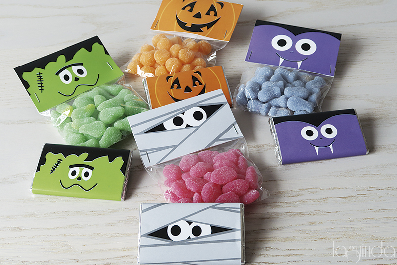 free halloween candy bag chocolate bar templates