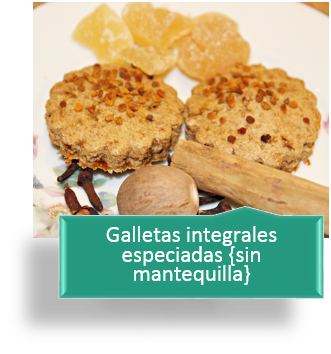 GALLETAS INTEGRALES ESPECIADAS {SIN MANTEQUILLA}