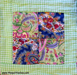 Free Log Cabin Quilt Pattern Block for a Plaid Quilt