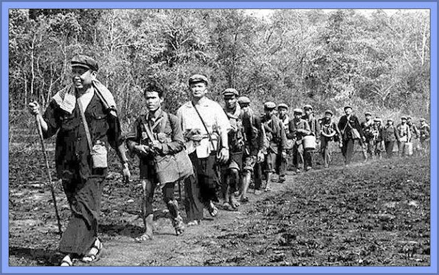 Pol Pot Leading His Cadres To Victory