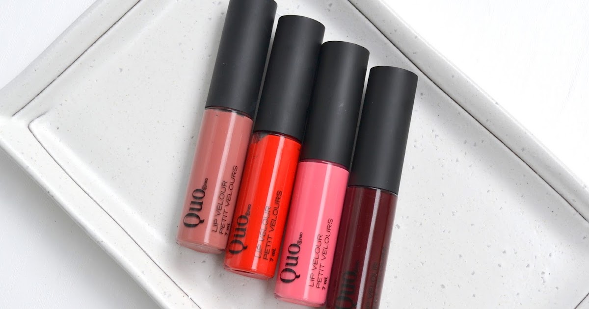 MAKEUP Quo Cosmetics Lip Velours with Lip Swatches Cosmetic Proof Vancouver beauty, nail