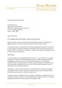<p class="docs">Letter to John McKenzie, Legal Services Commissioner</br>20 December 2017, improper conduct</p>