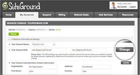 How to Manage your Domain