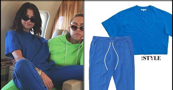 bright blue sweatpants