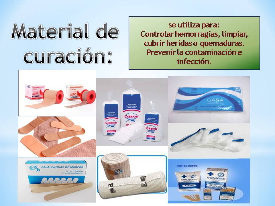 Primeros Auxilios : Botiquín