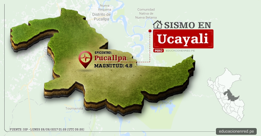 Temblor en Ucayali de 4.8 Grados (Hoy Lunes 28 Agosto 2017) Sismo EPICENTRO Pucallpa - IGP - www.igp.gob.pe Temblor en Ucayali de 4.8 Grados (Hoy Lunes 28 Agosto 2017) Sismo EPICENTRO Pucallpa - IGP - www.igp.gob.pe