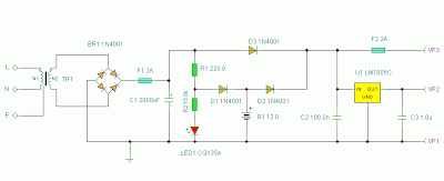 Simple UPS Power Supply | Electronic Circuits Diagram