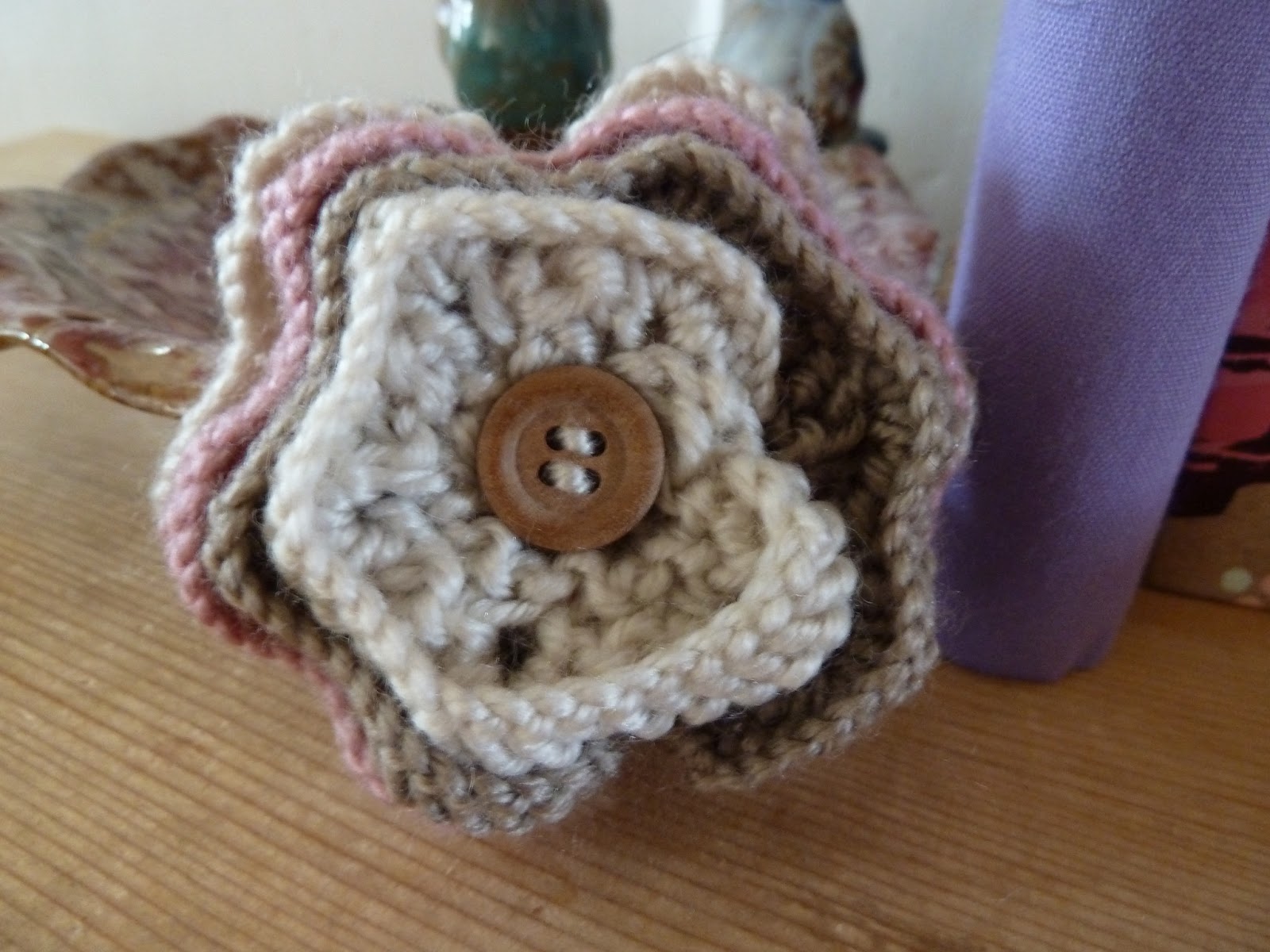 woollycrafts Knitted flower Brooches