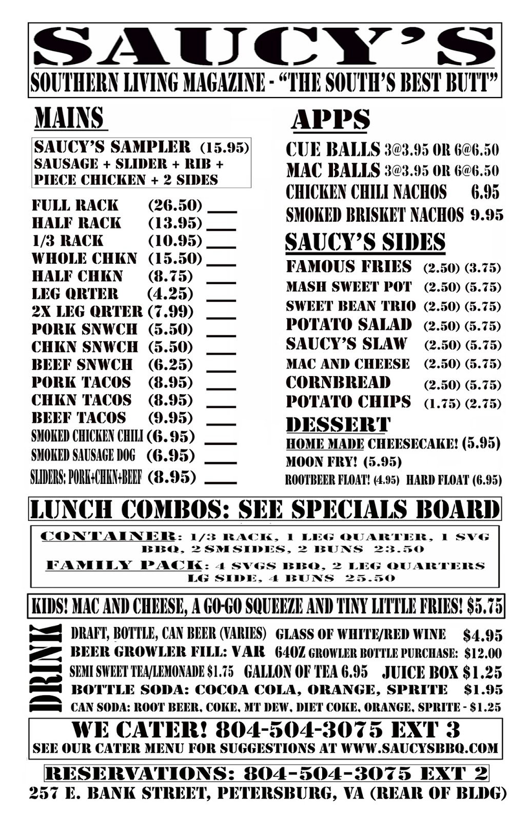 Saucy's WalkUp and SitDown Bar.B.Q.