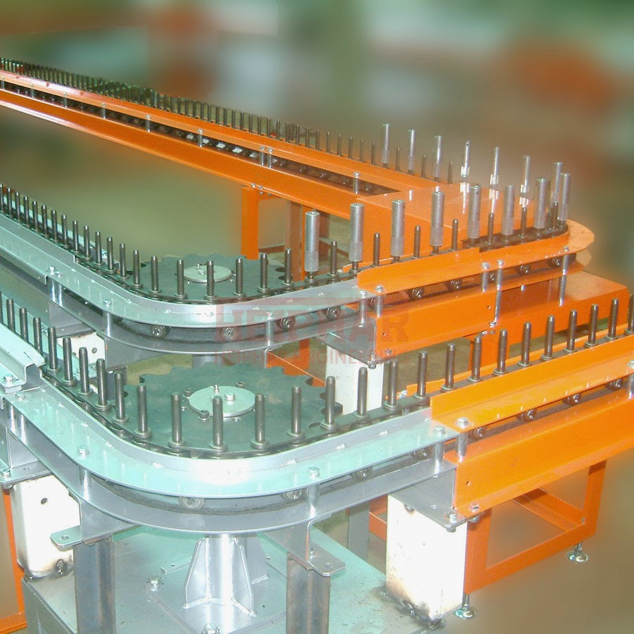 HEIPHAR ระบบโซ่ลำเลียง แบบพื้นราบ ( Floor Chain Conveyor )