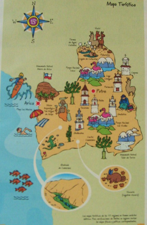 Mapa Turistico De Arica Chile Unixpaint
