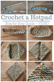 Crochet a Hot Pad - step by step guide and video