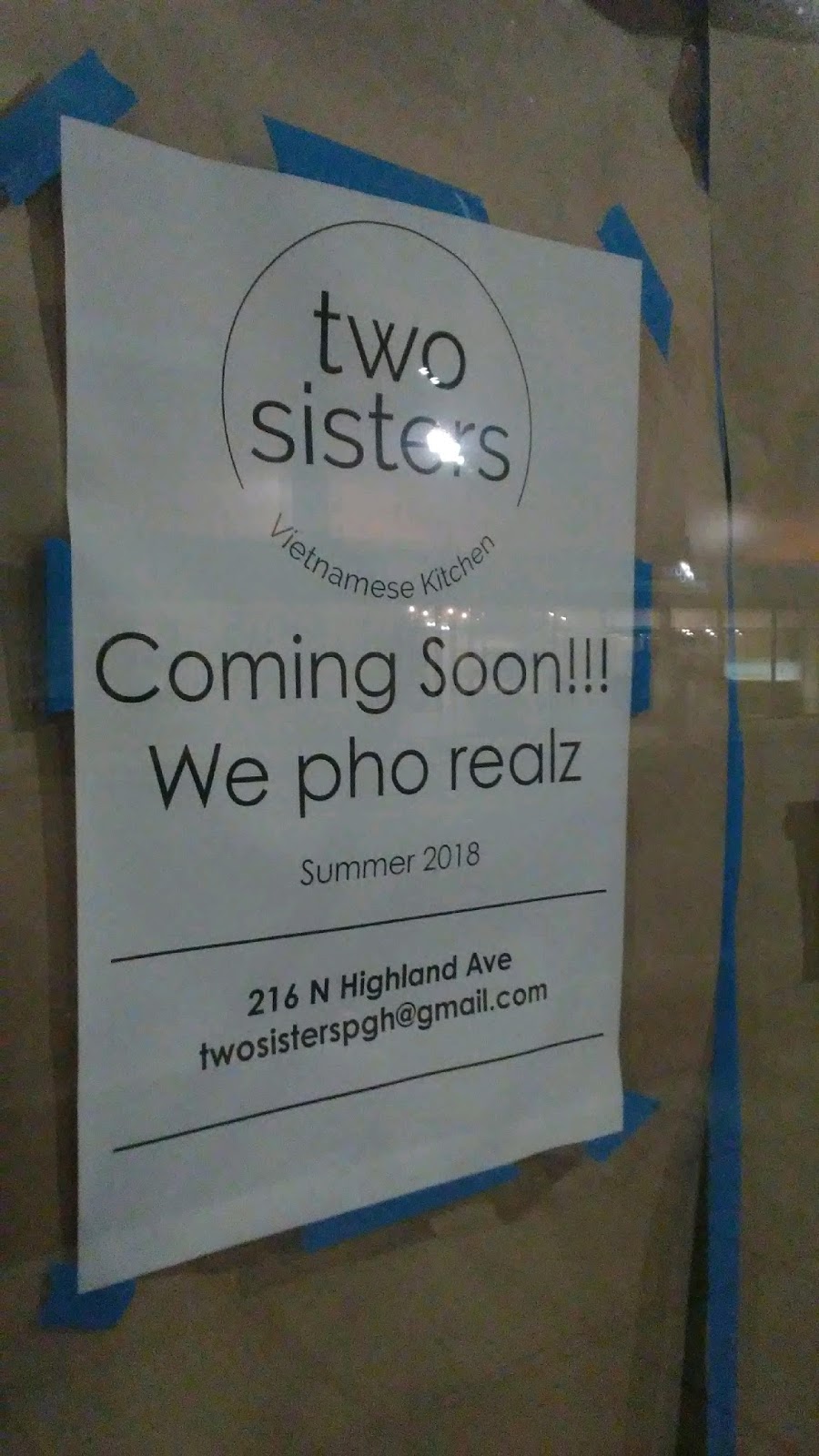 Pennsylvasia Progress On Two Sisters Vietnamese Kitchen Coming