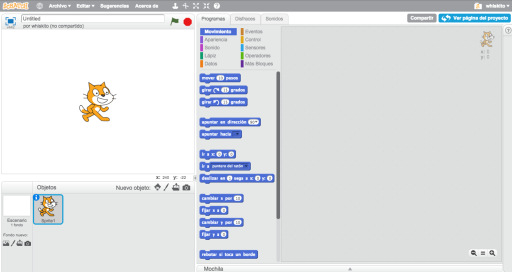 Programar Scratch La seño Vero tiene un blog: Empezamos a programar con SCRATCH