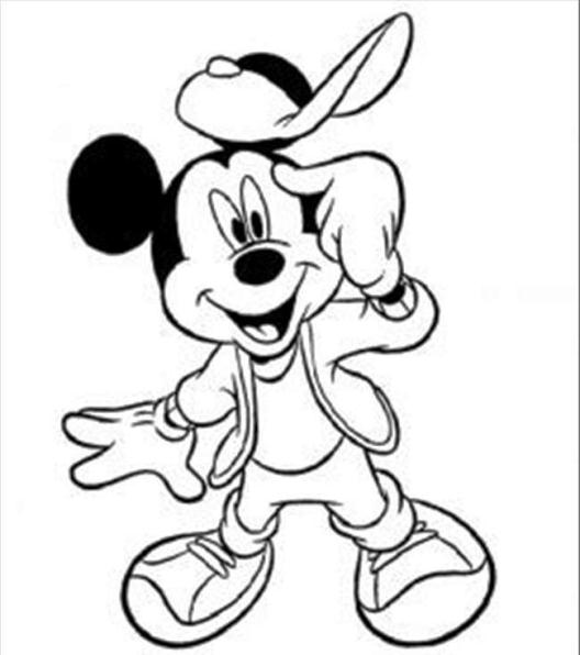 20 Sketsa  Mewarnai Gambar Kartun  Mickey Mouse Yang Lucu