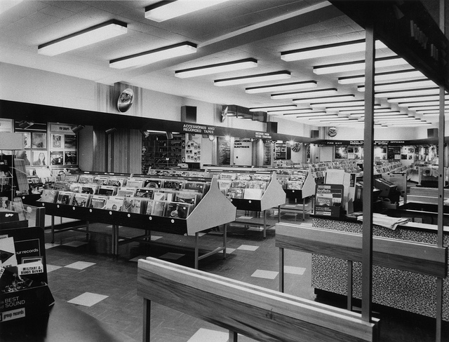 Inside the Oxford Street HMV Store in the 1960s ~ vintage