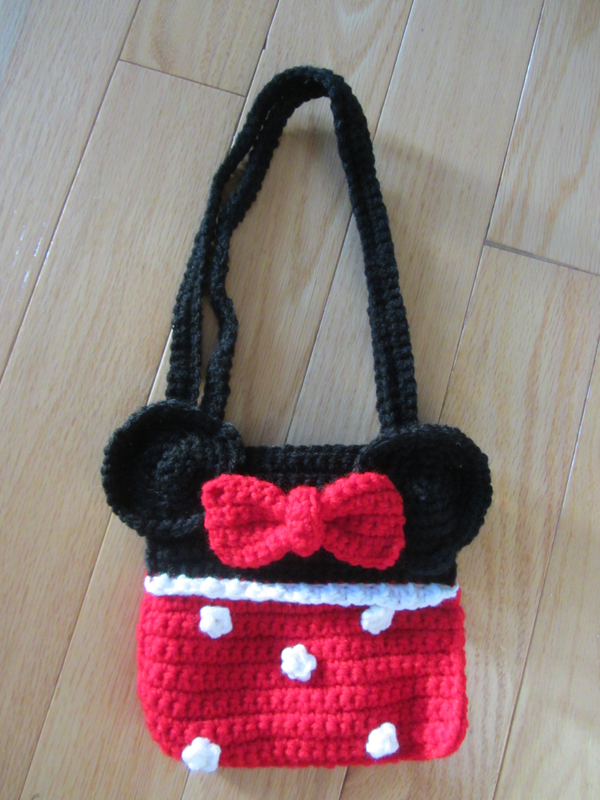 minnie mouse crochet purse