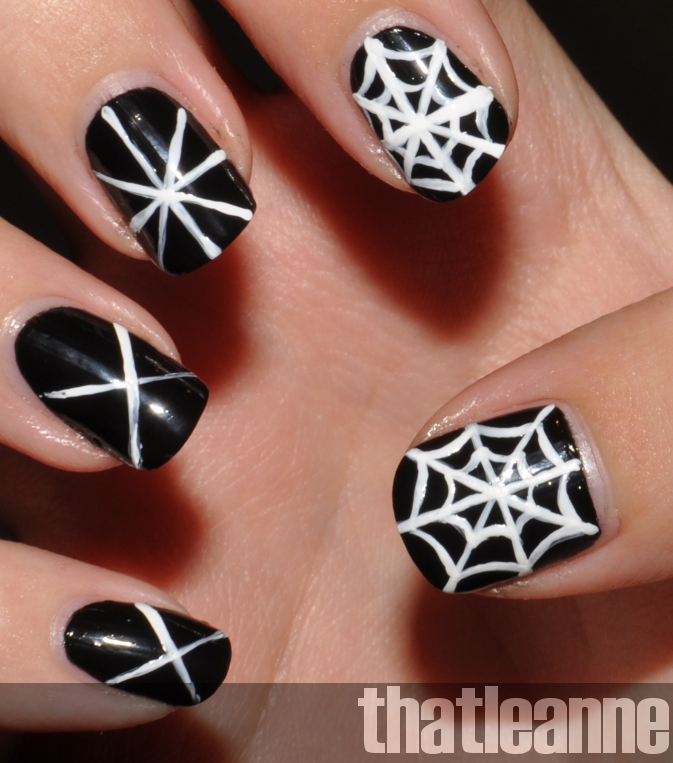 thatleanne: Simple Halloween Nail Art ideas