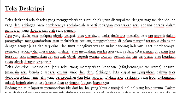 Beranda Ilmu Pengertian Teks Laporan Teks Deskripsi Dll