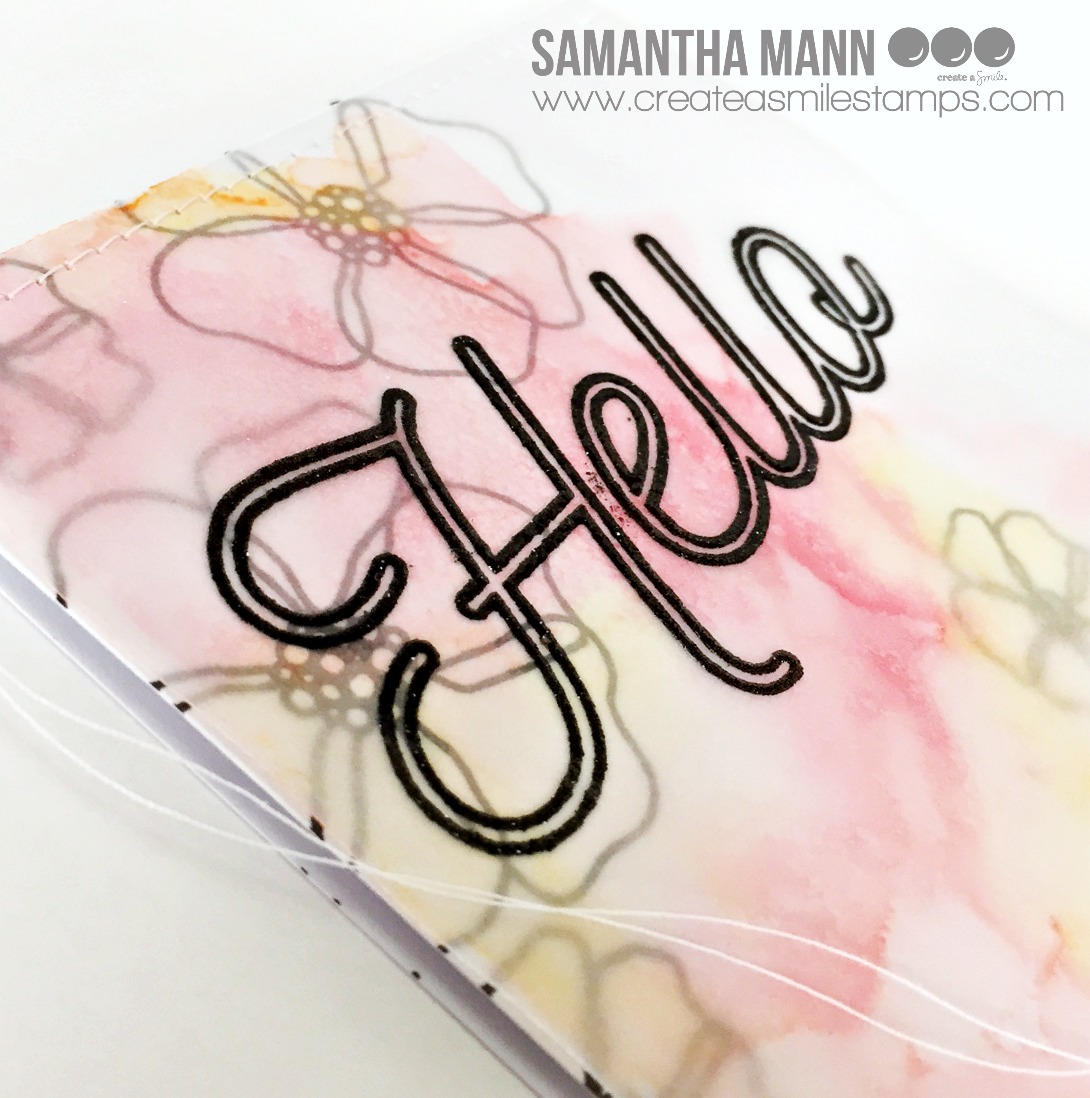 Create a smile Watercolored Vellum