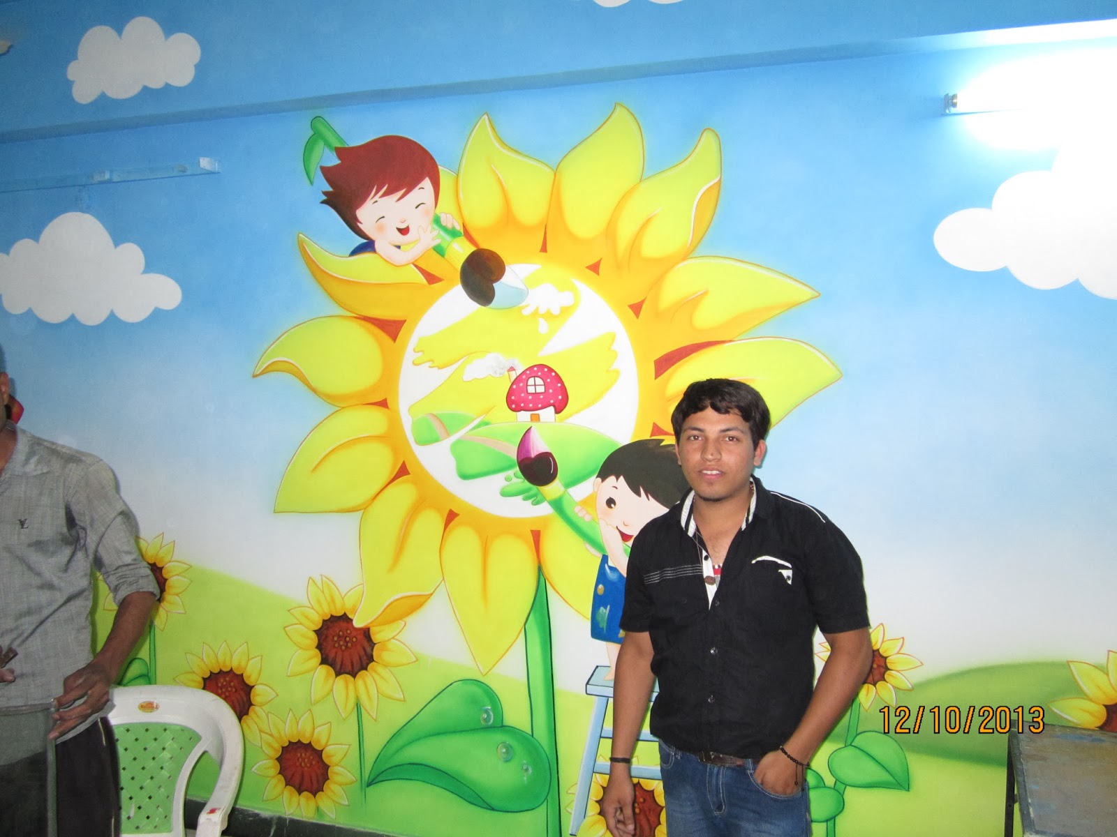Playschool Wall Painting,Nursery School Wall Painting Artist,School