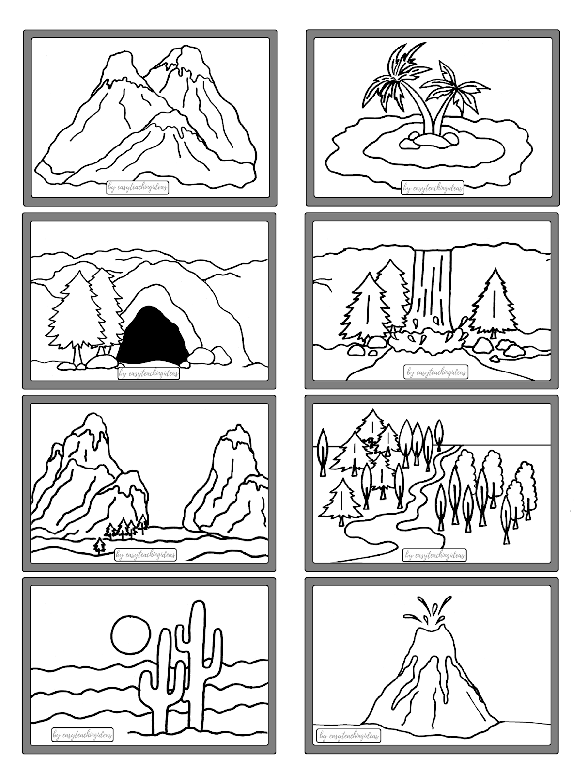 moje pomysły jak Let's focus on geographical features