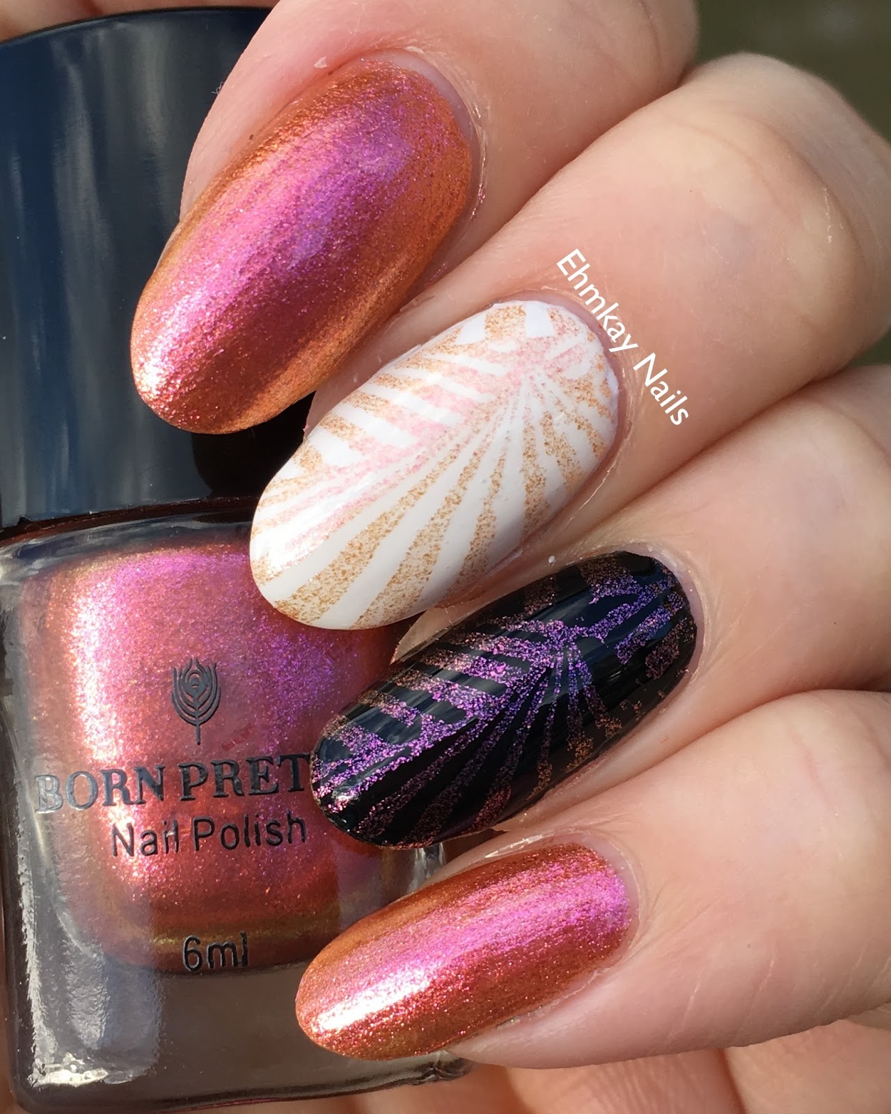 ehmkay nails Born Pretty Duochrome Stamping Nail Polish