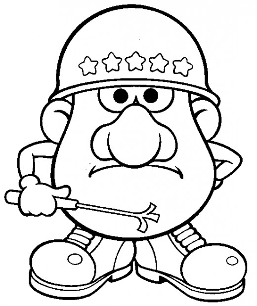 Fun Coloring Pages: Mr Potato Head Coloring Pages