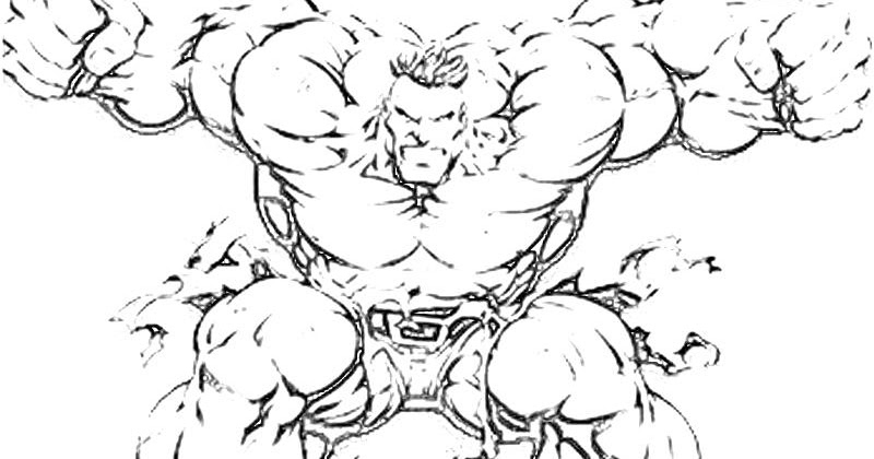 Kids Page: Hulk Mask Colouringpage 2 Coloring Pages
