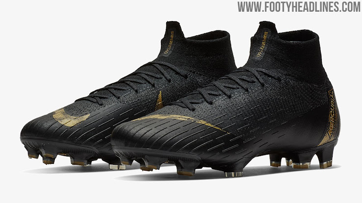 new nike black and gold boots