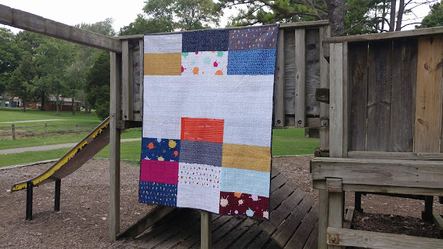 Dot 'n' Dash made from Piece and Quilt with Precuts with Double Dutch fabric