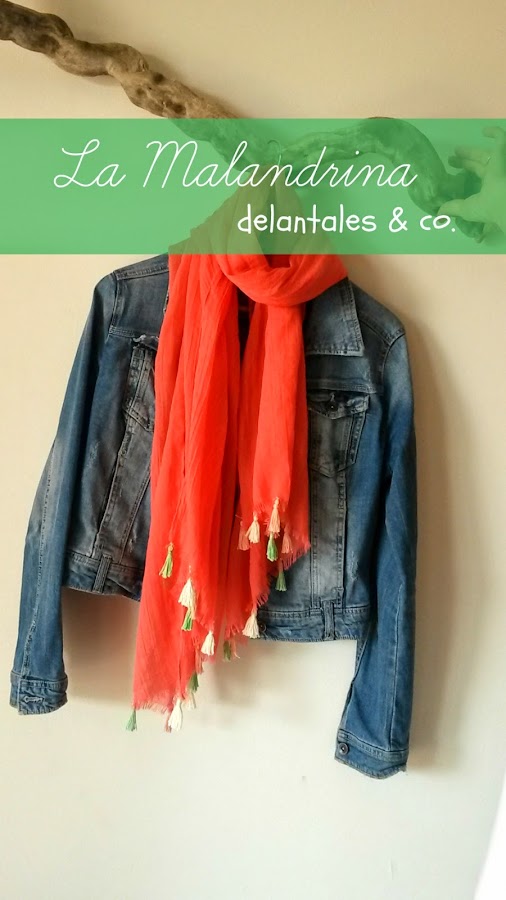 pañuelo customizado borlas